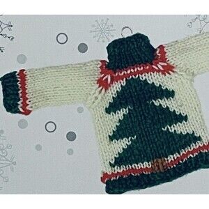 Lion Brand Yarn Santa's Little Sweaters Kit Christmas Tree 023032056401